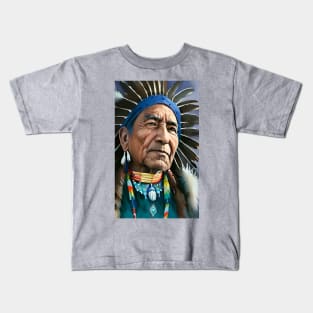 Native american leader Kids T-Shirt